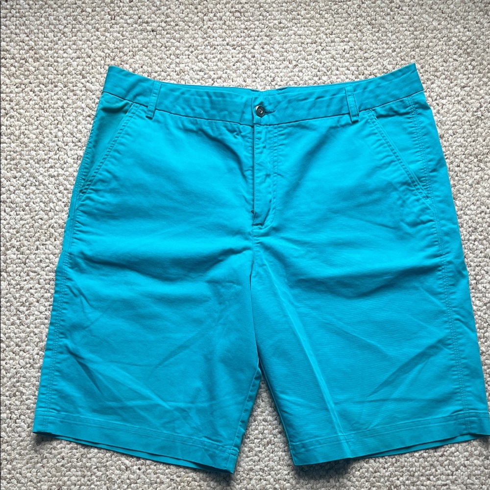 Puma Men's Aqua Flat Front Golf Shorts